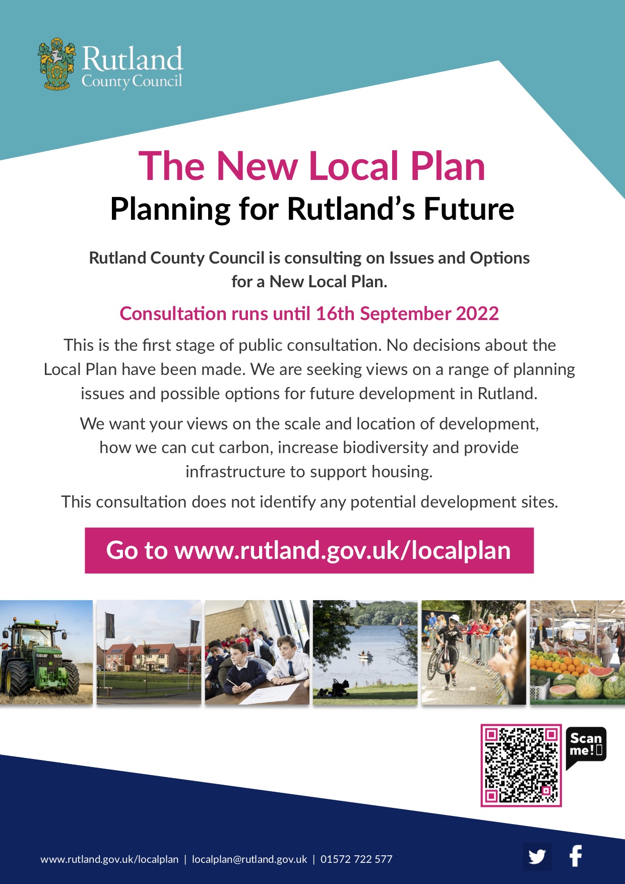 Rutland County Council is consulting on Issues and Options for a New Local Plan.
